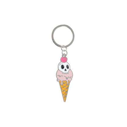 Ice Scream Cone Keyring