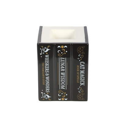 Black Cat Book of Spells Oil Burner and Wax Warmer