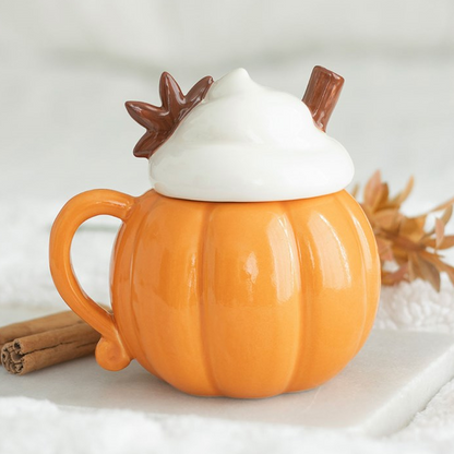 Pumpkin Cream Lidded Mug