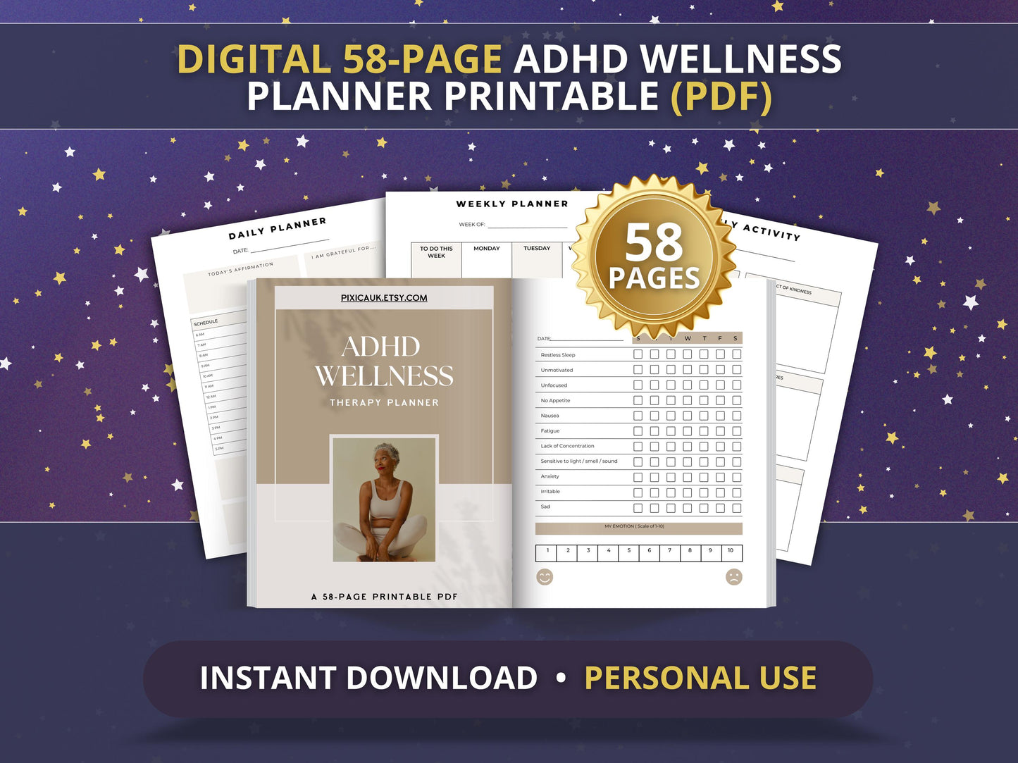 MRR Resell Digital ADHD Planner