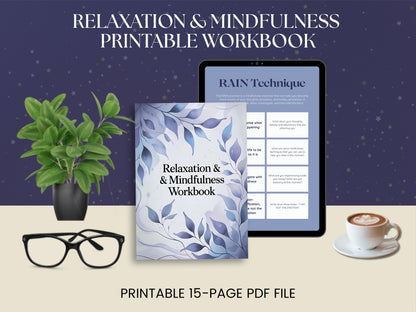 MRR Resell Digital Relaxation & Mindfulness Workbook