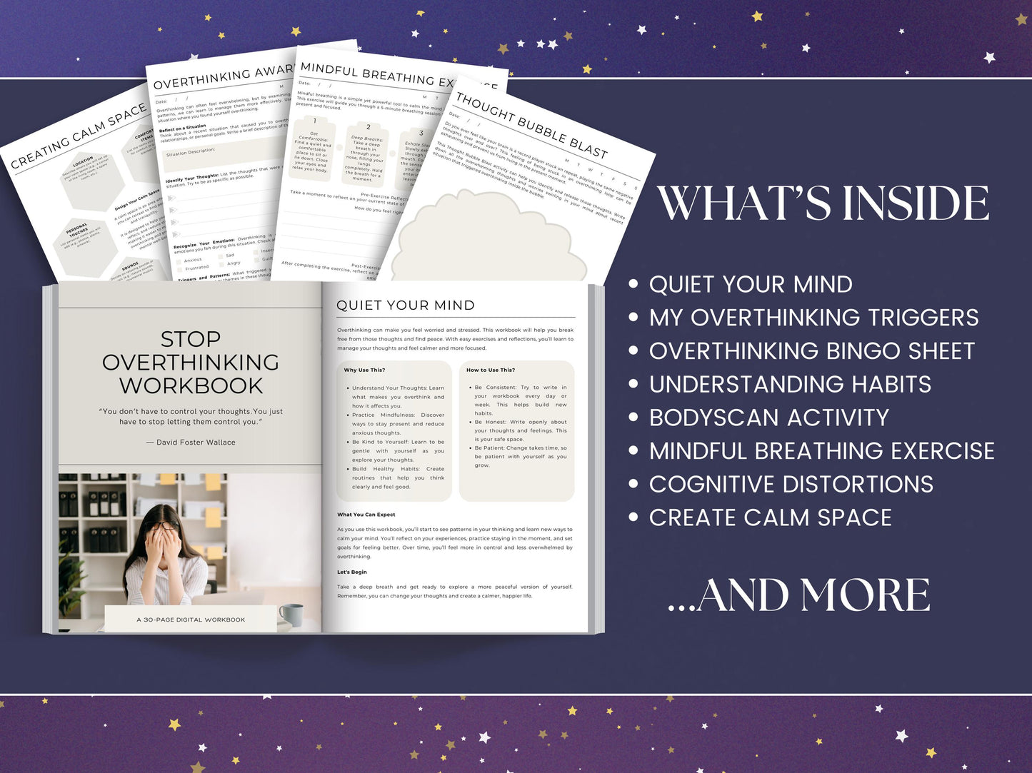 Digital Stop Overthinking Workbook