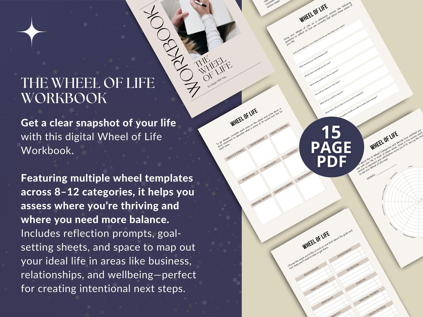 MRR Resell Digital Life Wheel Journal