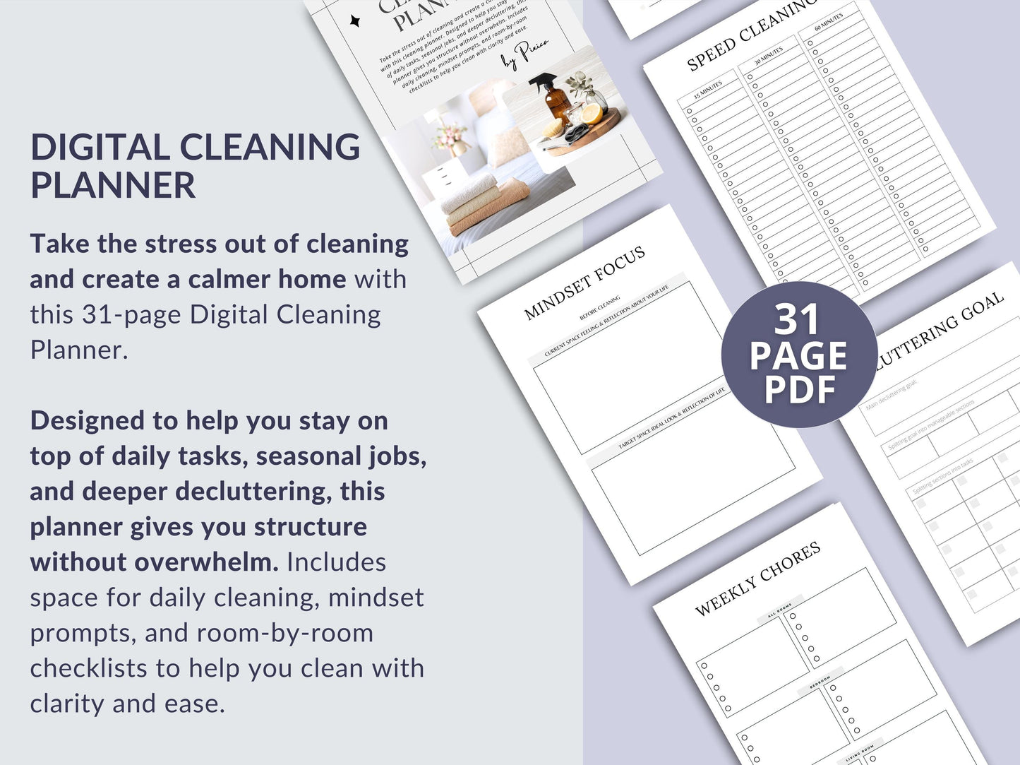 MRR Resell Digital Cleaning Planner
