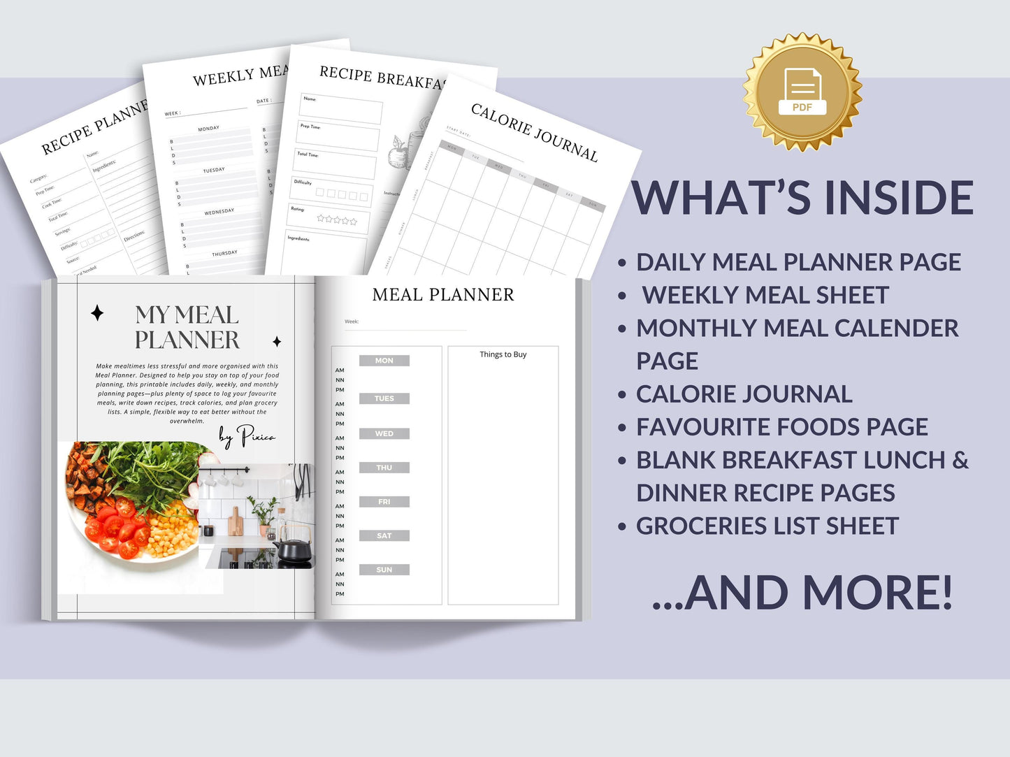 MRR Resell Digital Meal Planner