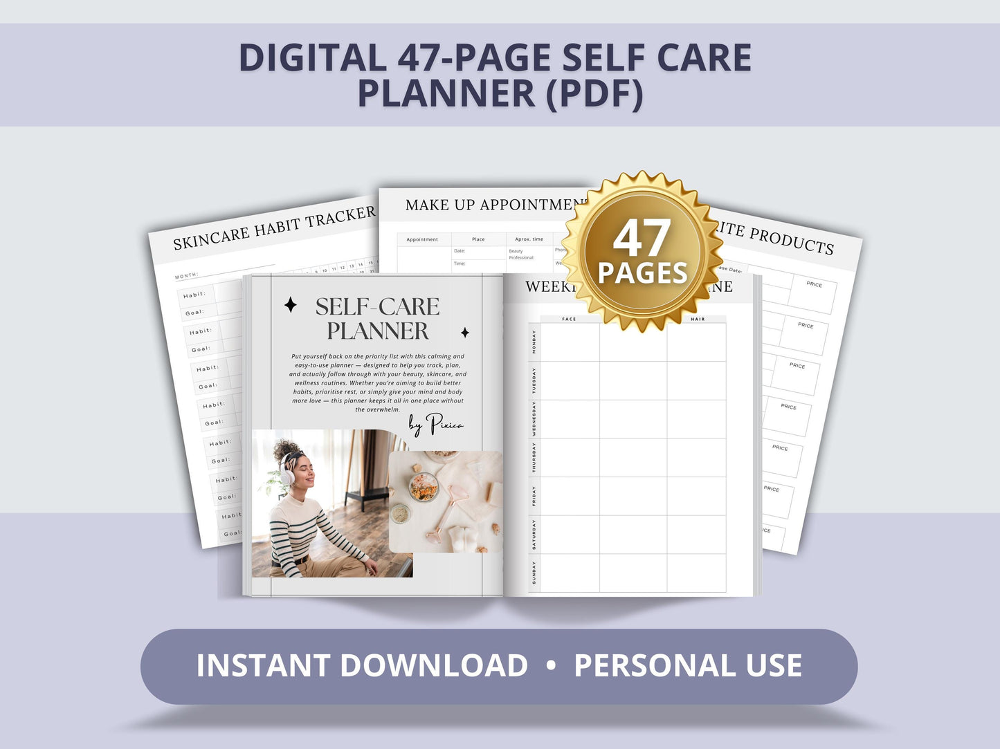 MRR Resell Digital Self-Care Planner