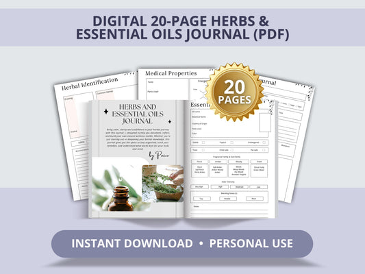 MRR Resell Digital Herbs & Essential Oils Journal