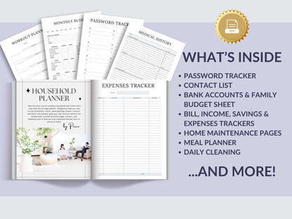 MRR Resell Digital Household Management Planner