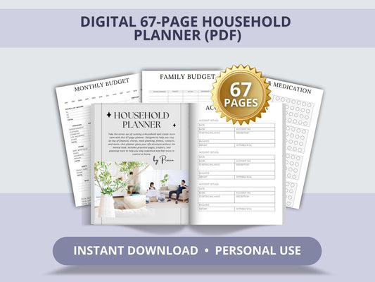 MRR Resell Digital Household Management Planner
