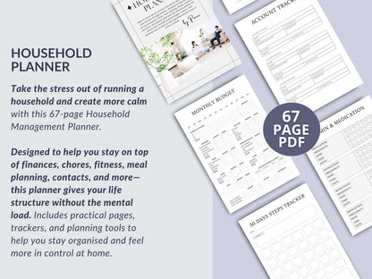 MRR Resell Digital Household Management Planner