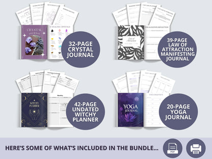 100+ Spiritual & Wellness Bundle (Instant Download)