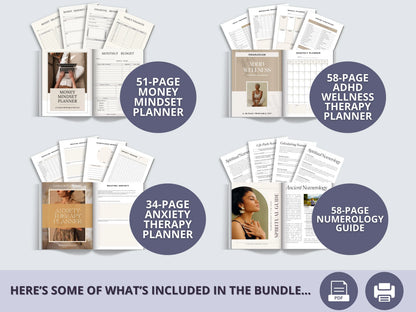 100+ Spiritual & Wellness Bundle (Instant Download)