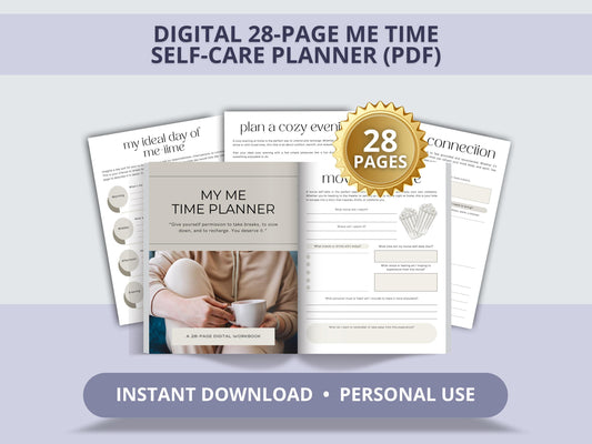 Digital Me Time Self-Care Planner
