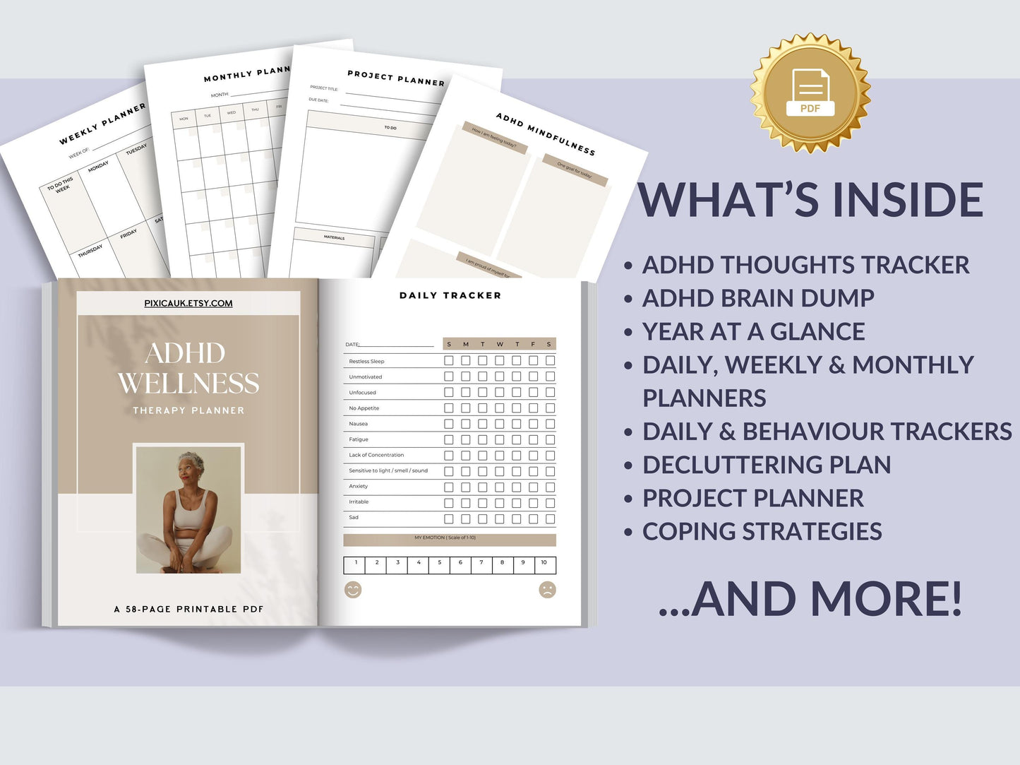 MRR Resell ADHD Digital Planner