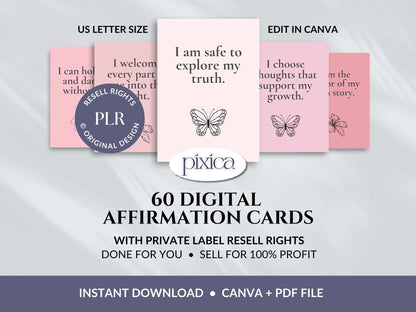 PLR 60 Digital Affirmation Cards #18