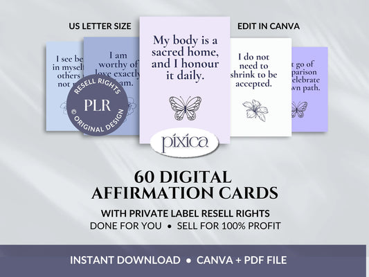 PLR 60 Digital Affirmation Cards #17