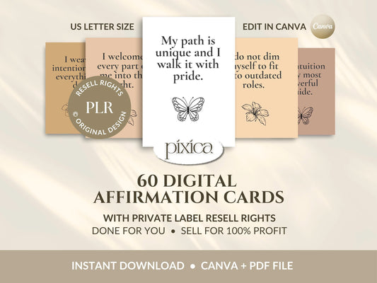 PLR 60 Digital Affirmation Cards #15