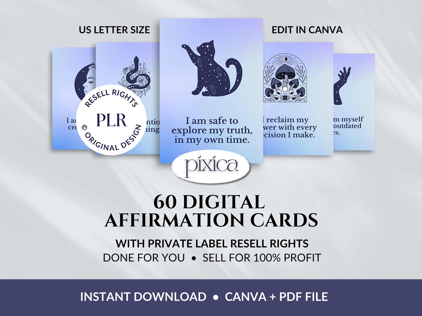 PLR 60 Digital Affirmation Cards #12