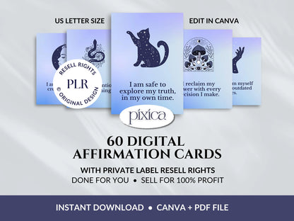PLR 60 Digital Affirmation Cards #12