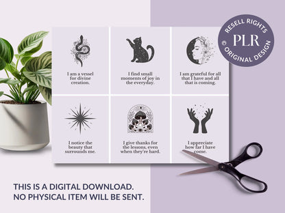 PLR 60 Digital Affirmation Cards #10