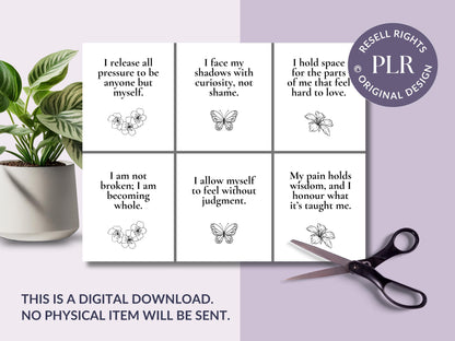 PLR 60 Digital Affirmation Cards #2