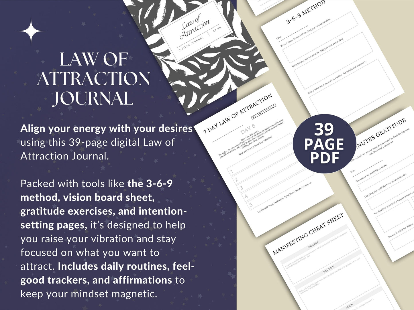 MRR Resell Digital Law of Attraction Journal