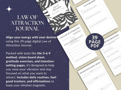 MRR Resell Digital Law of Attraction Journal