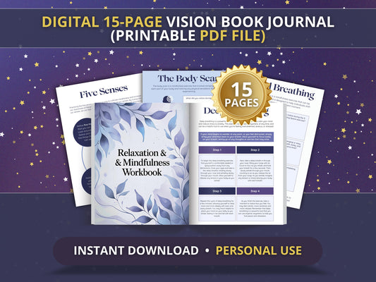 MRR Resell Digital Relaxation & Mindfulness Workbook