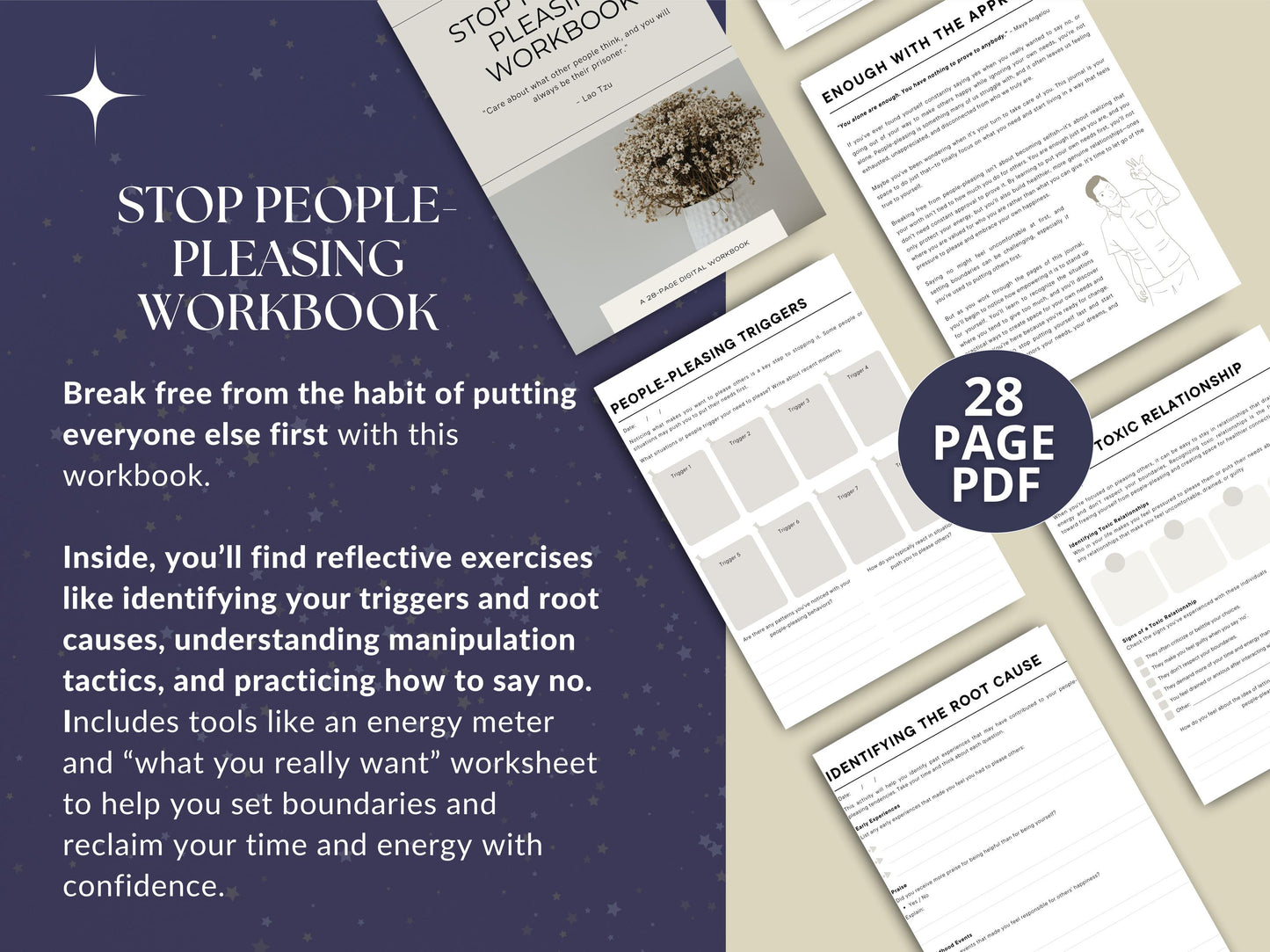 Digital Stop People-Pleasing Workbook
