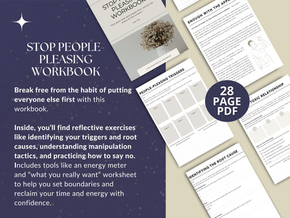 Digital Stop People-Pleasing Workbook