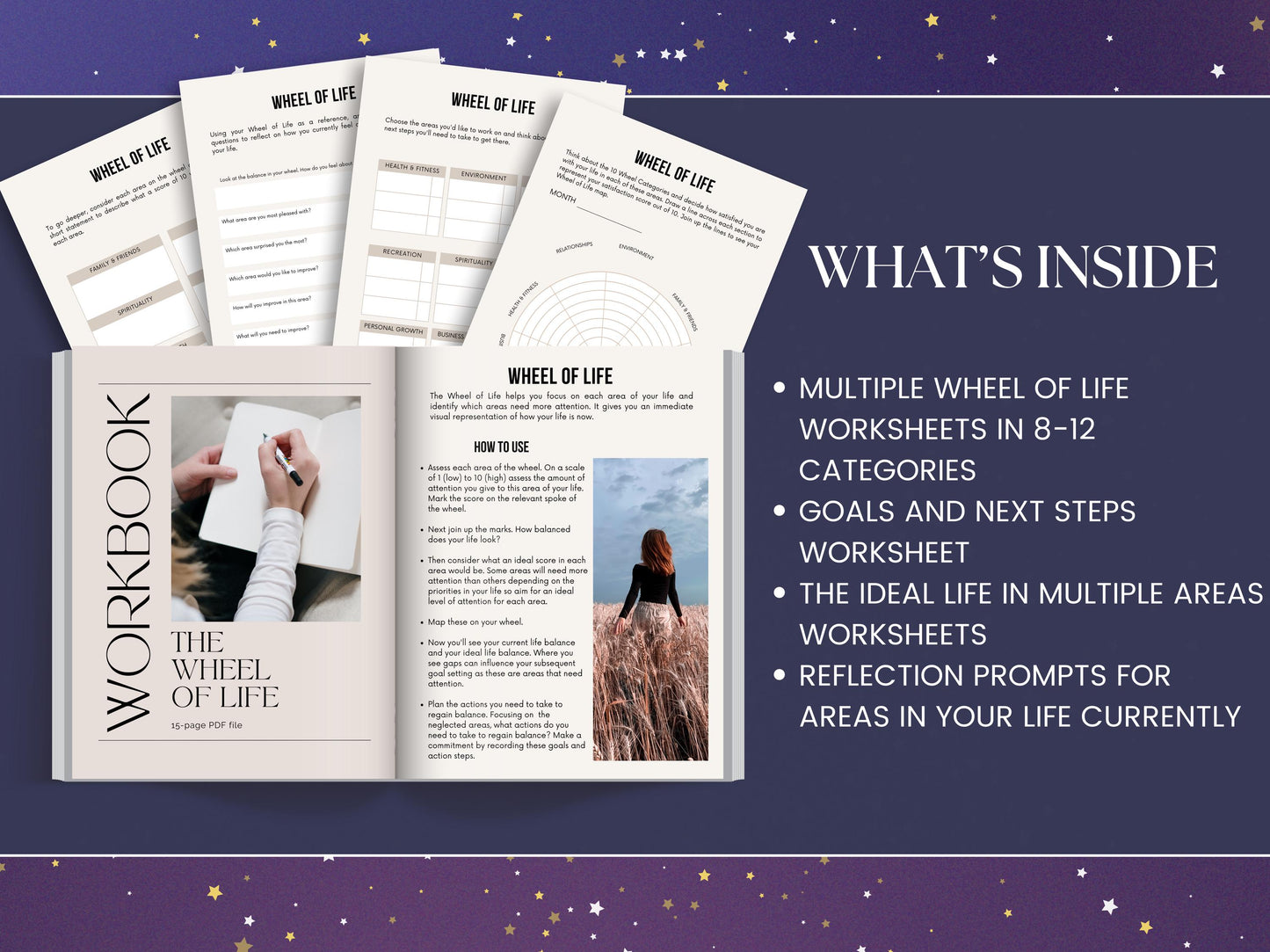 MRR Resell Digital Life Wheel Journal