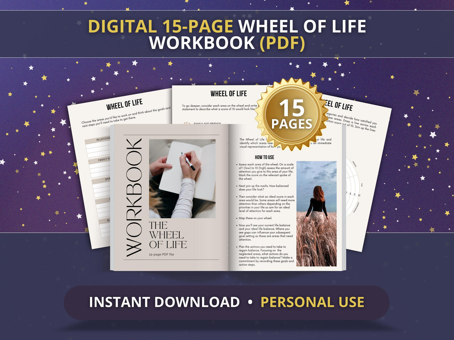 MRR Resell Digital Life Wheel Journal