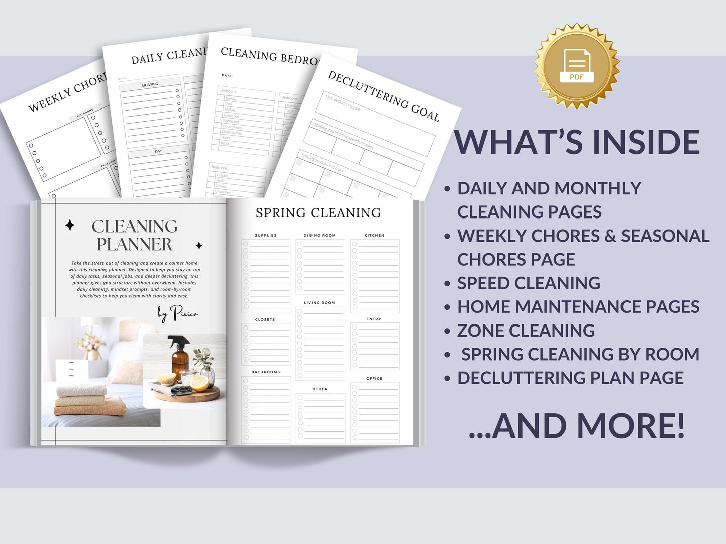 MRR Resell Digital Cleaning Planner