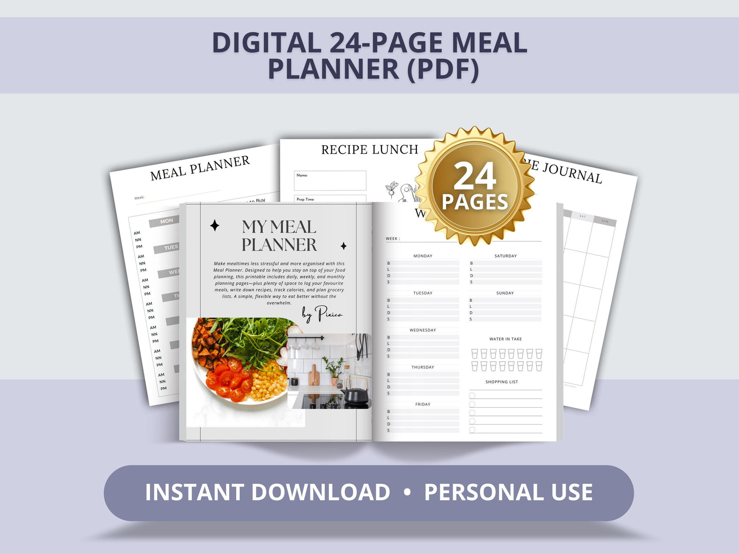MRR Resell Digital Meal Planner