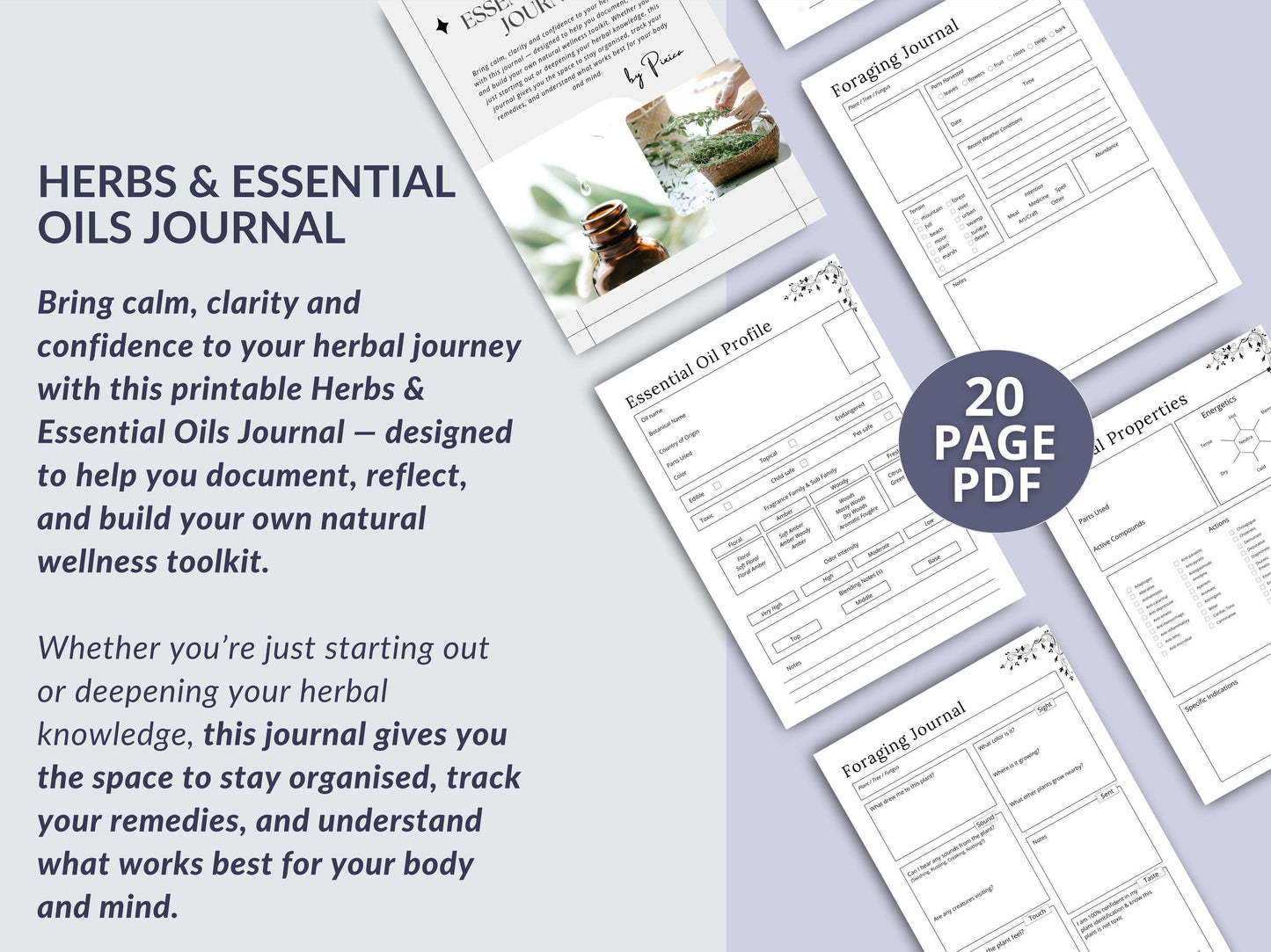 MRR Resell Digital Herbs & Essential Oils Journal