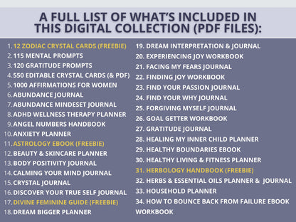 Digital Ultimate Spiritual & Wellness Collection (3600+ Pages)