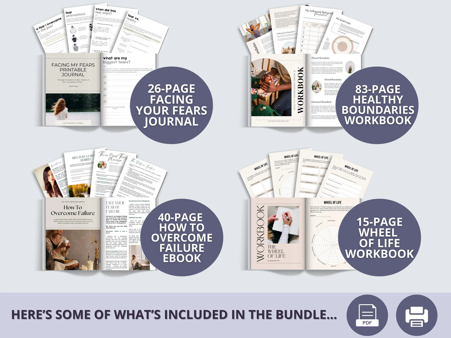 100+ Spiritual & Wellness Bundle (Instant Download)