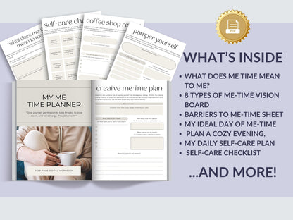 Digital Me Time Self-Care Planner
