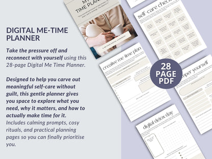 Digital Me Time Self-Care Planner
