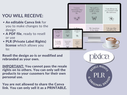 PLR 60 Digital Affirmation Cards #14