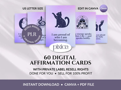PLR 60 Digital Affirmation Cards #13