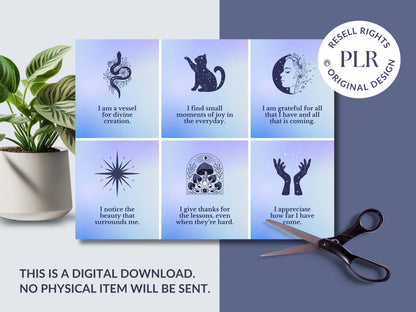 PLR 60 Digital Affirmation Cards #12