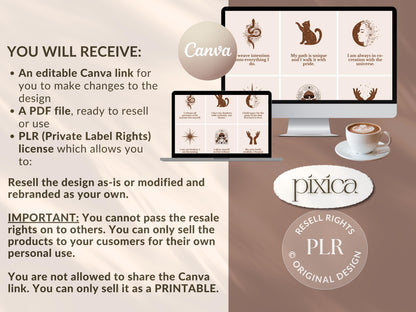 PLR 60 Digital Affirmation Cards #1