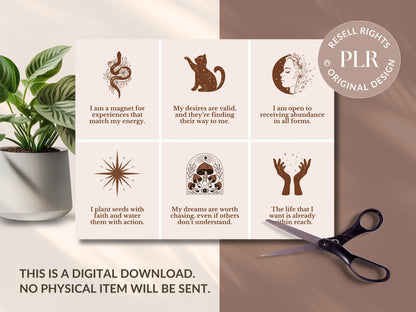 PLR 60 Digital Affirmation Cards #1