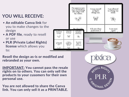 PLR 60 Digital Affirmation Cards #2