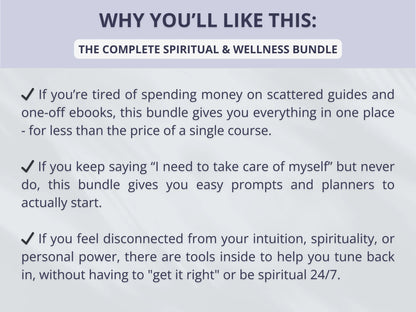100+ Spiritual & Wellness Bundle (Instant Download)