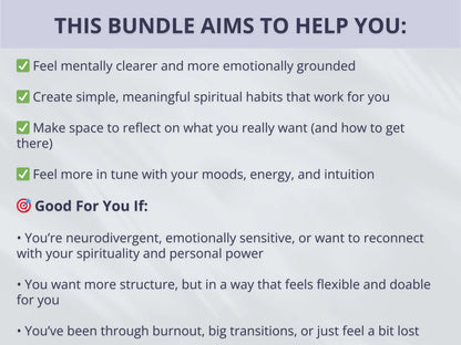 100+ Spiritual & Wellness Bundle (Instant Download)