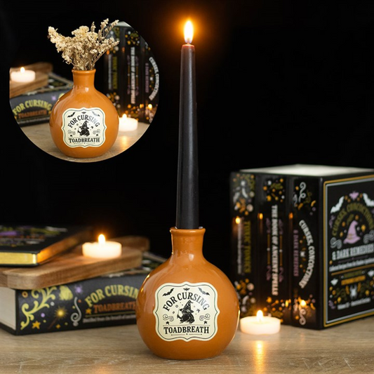 Toadbreath Potion Bottle Vase & Candle Holder