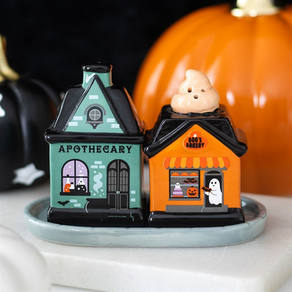 Spooky Street Salt & Pepper Shakers