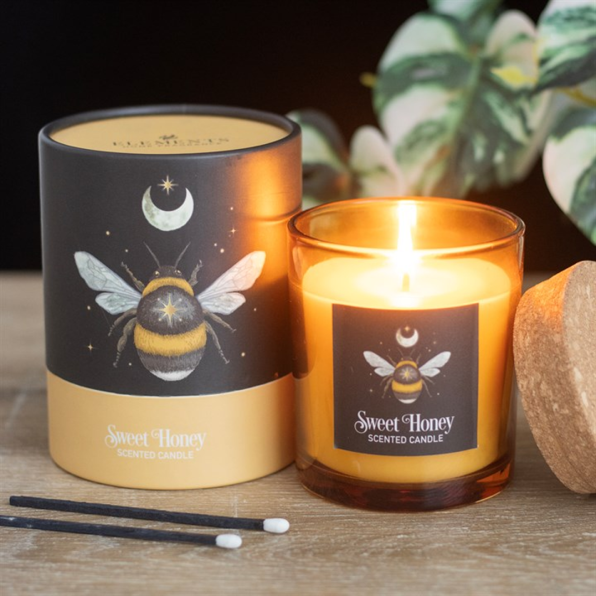 Forest Bee Sweet Honey Fragranced Glass Candle